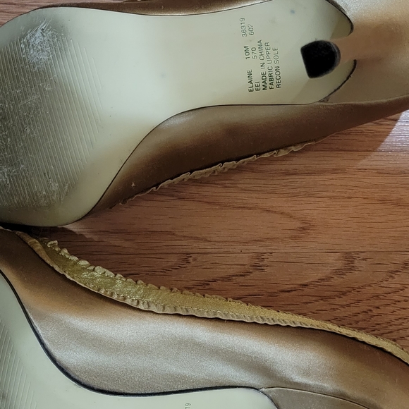 Metaphor Gold Open Toe High Heel Shoes - Picture 5 of 5